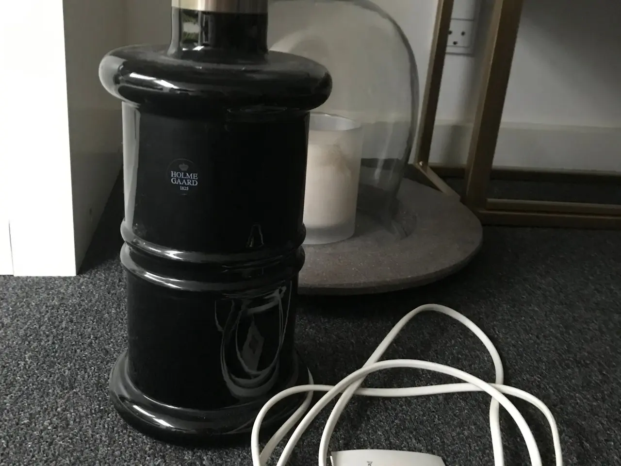 Billede 1 - Bordlampe Holmegaard apoteket sort 