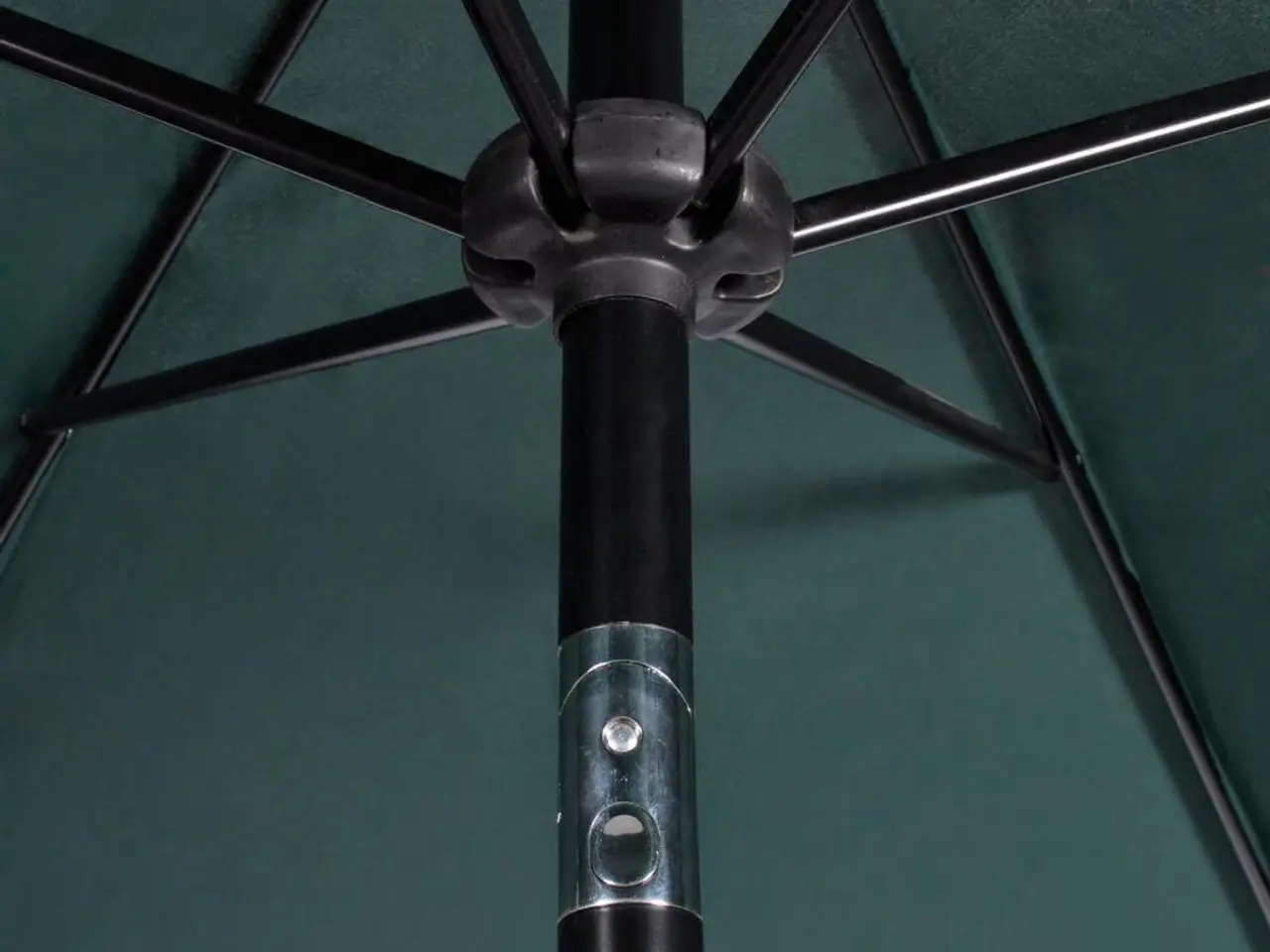 Billede 4 - Parasol grøn 3 m stålstang