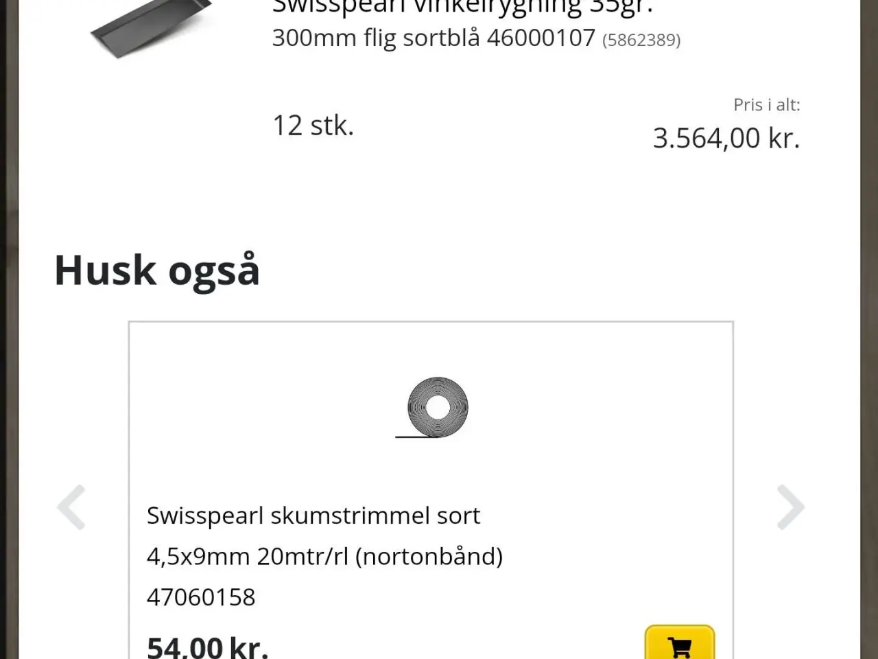 Billede 6 - Swisspearl vinkelrygning 35gr. 300mm flig sortblå