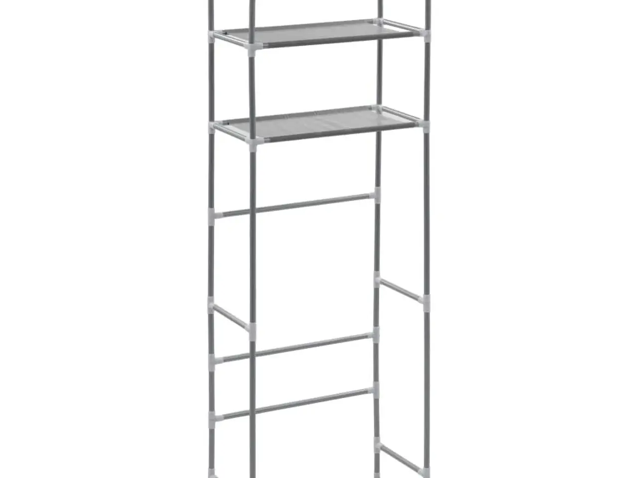 Billede 2 - Opbevaringsstativ med 3 hylder 53x28x169 cm sølvfarvet