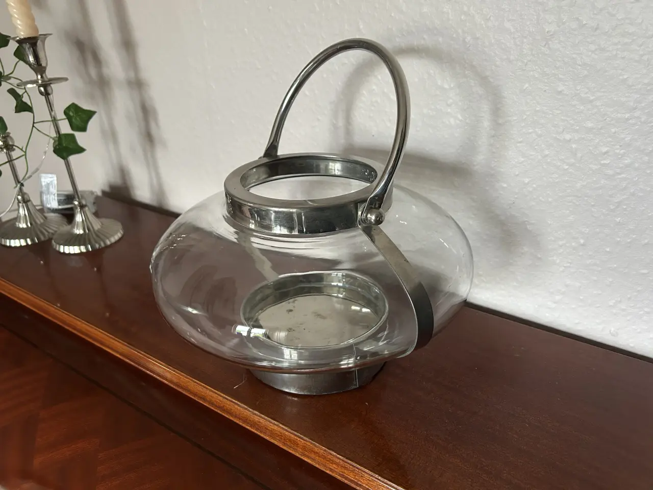 Billede 2 - Elegant oval glaslanterne uden skader