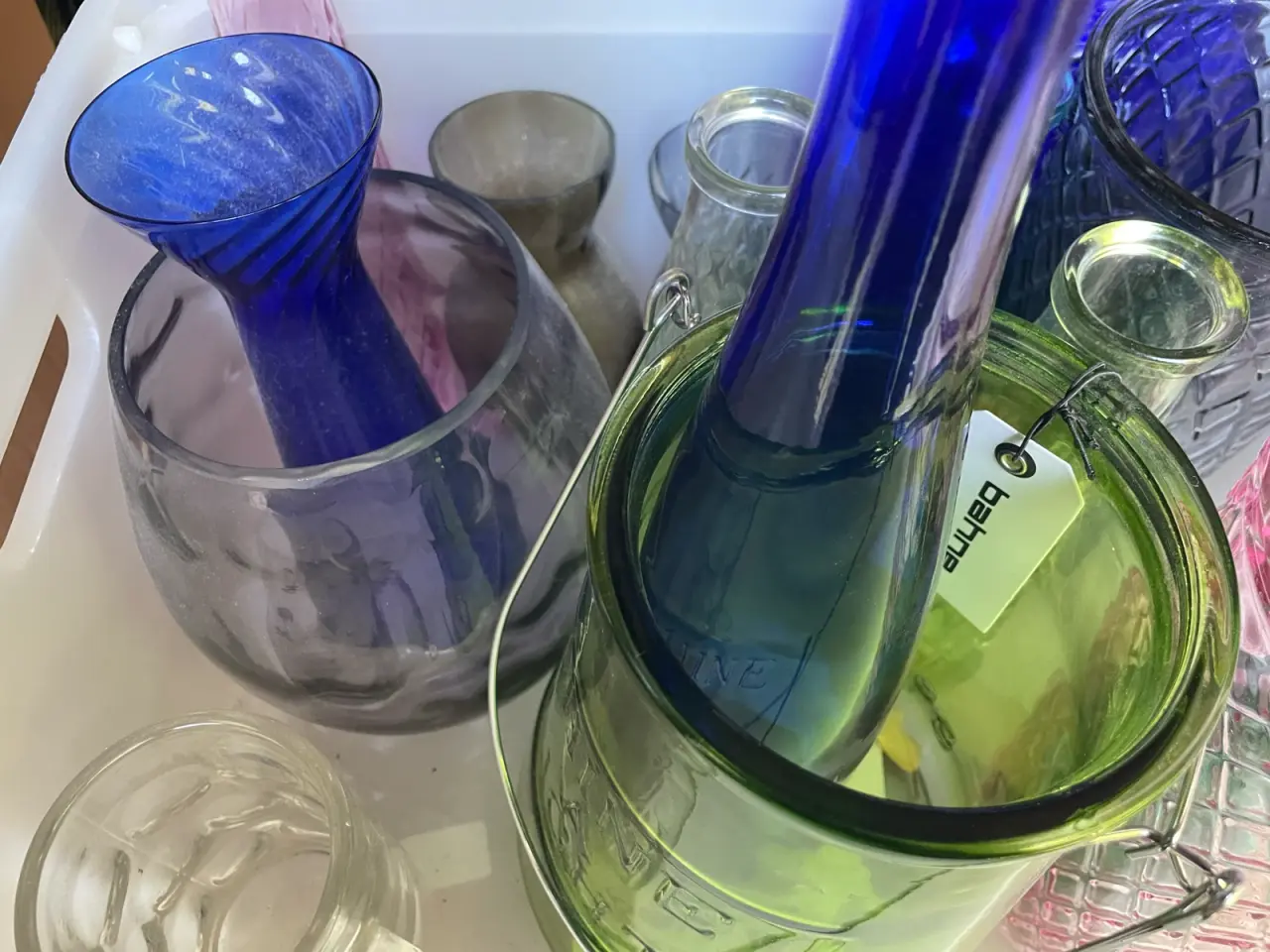 Billede 7 - Et parti glasvaser og flasker i forskellige former
