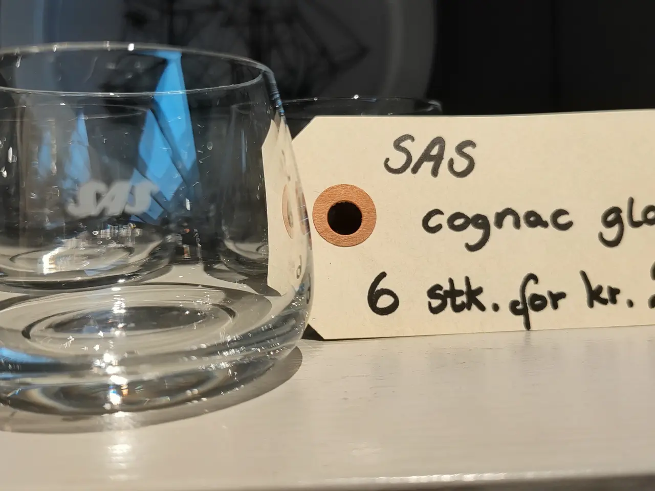Billede 4 - SAS små flyglas, cognac. 