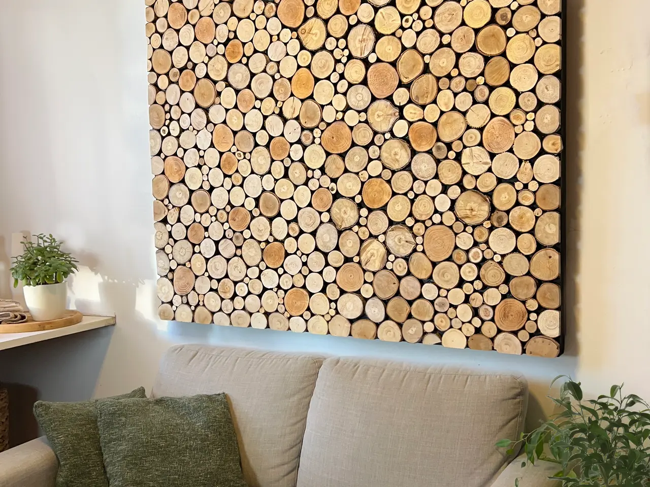 Billede 2 - Trækunst / træbillede 122x122cm (Gratis levering)