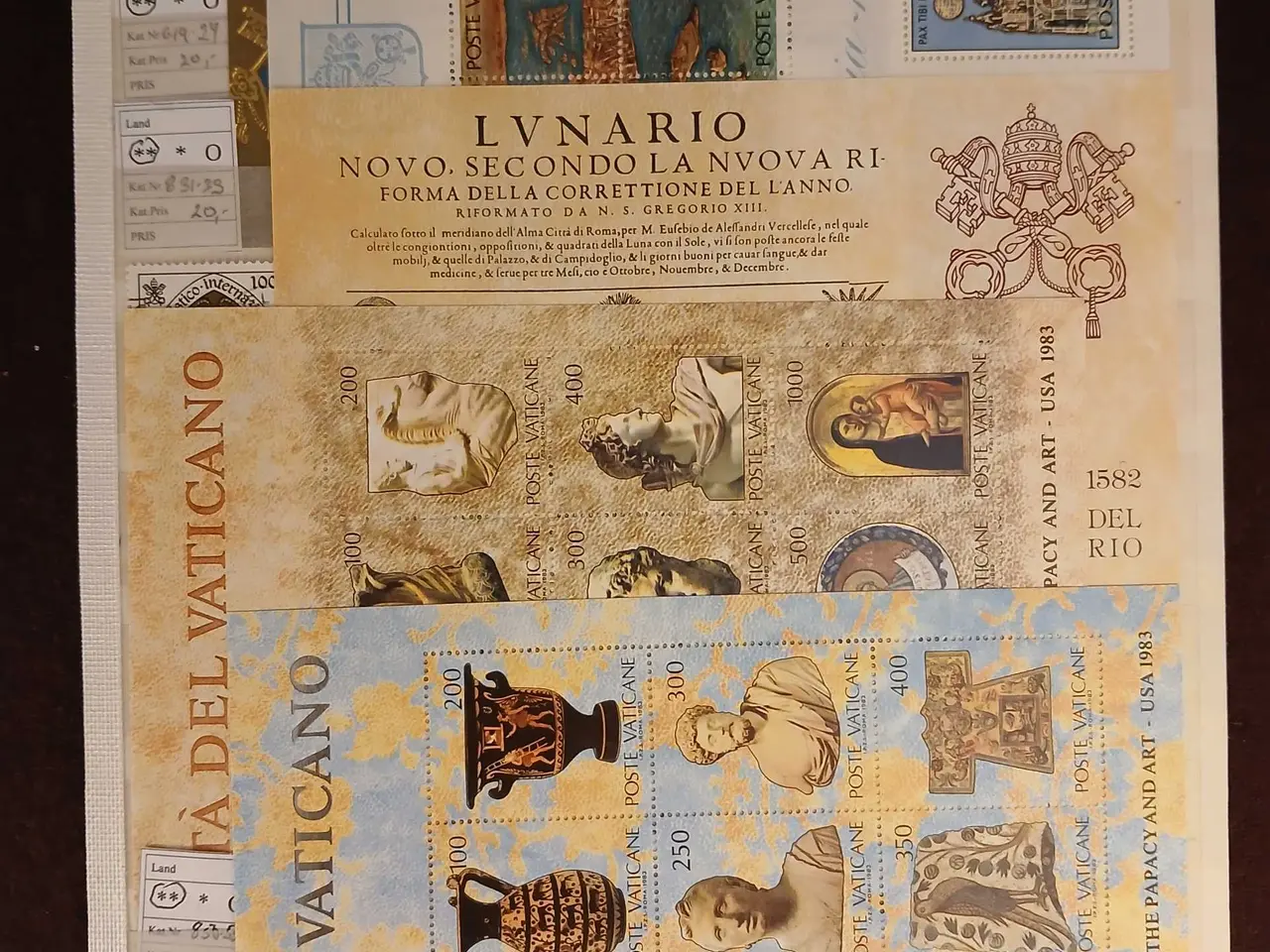 Billede 2 - Vatican (434) planche med 2 sider med miniark