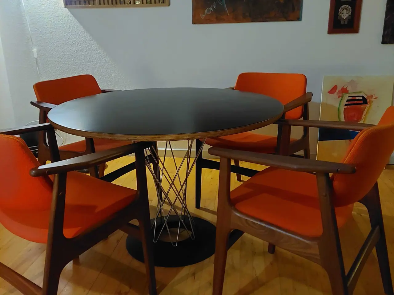 Billede 2 - Designer bord -Isuma Noguchi +4 Arne Vodder stole