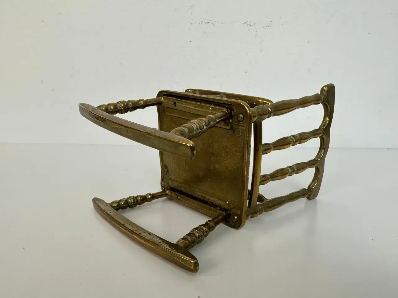 Billede 8 - Lille messing gyngestol, vintage
