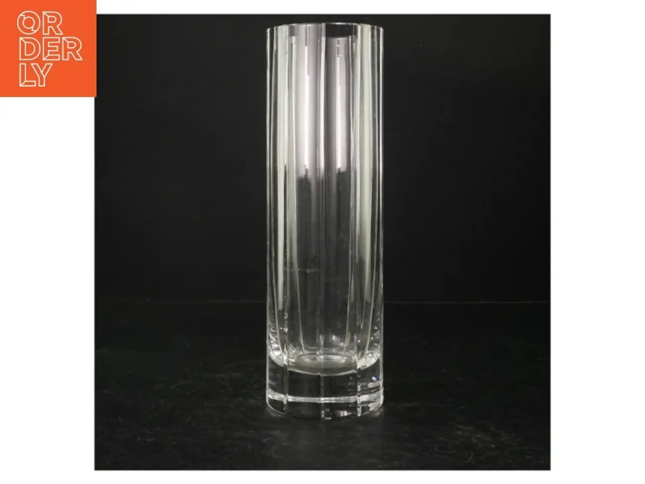 Billede 1 - Glasvase (str. Ø 9 cm. længde, 28 cm)