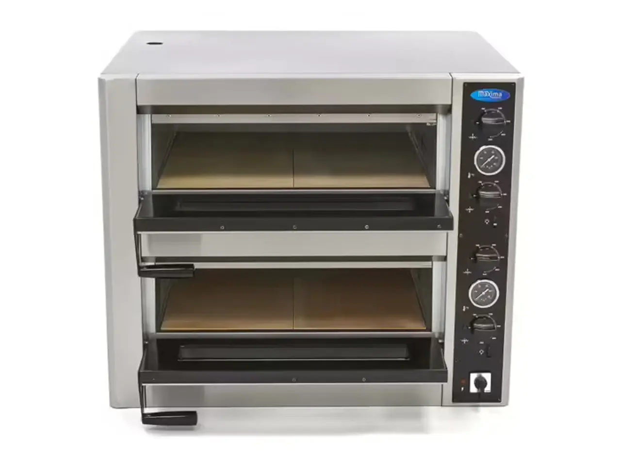 Billede 5 - Deluxe Dobbelt Pizzaovn 4 + 4 x 30 cm – 400 V