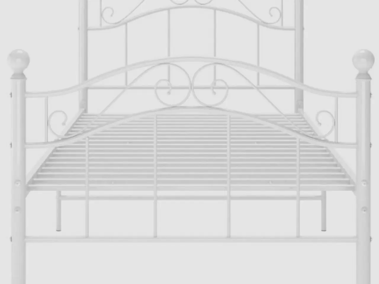 Billede 4 - (Fabriksny) Sengestel 90x200 cm metal hvid
