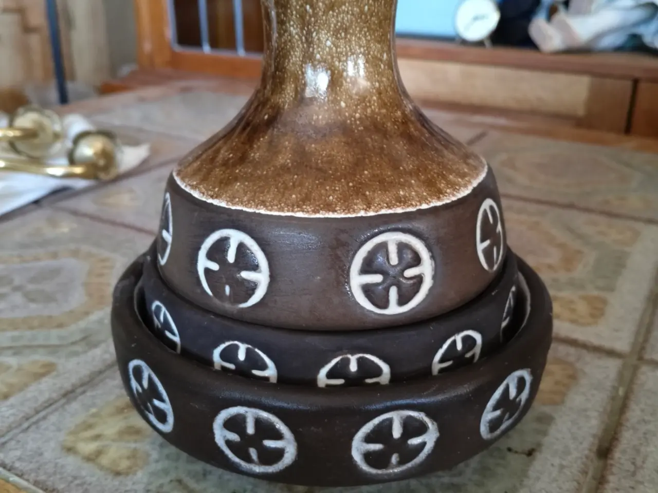 Billede 1 - Retro keramik – Frank Keramik vase og to skåle