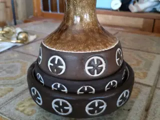 Retro keramik – Frank Keramik vase og to skåle