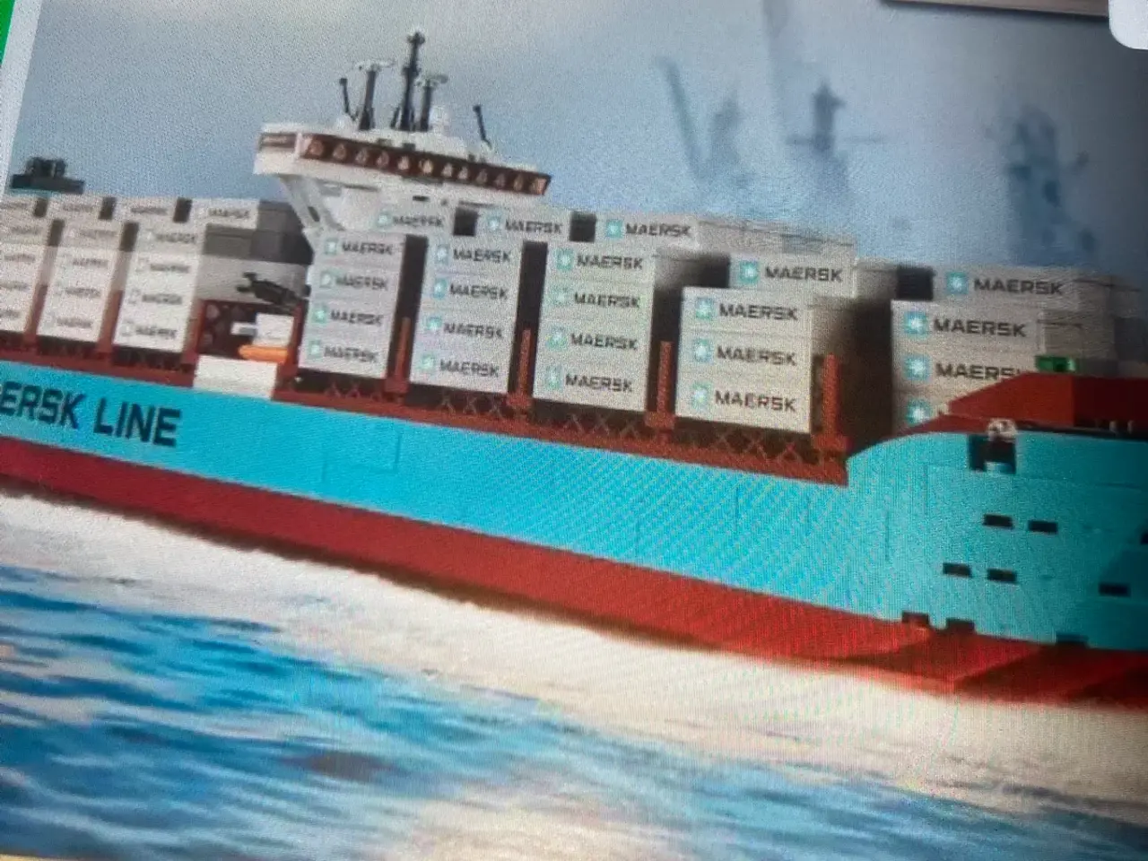 Billede 1 - Lego containerskib sælges