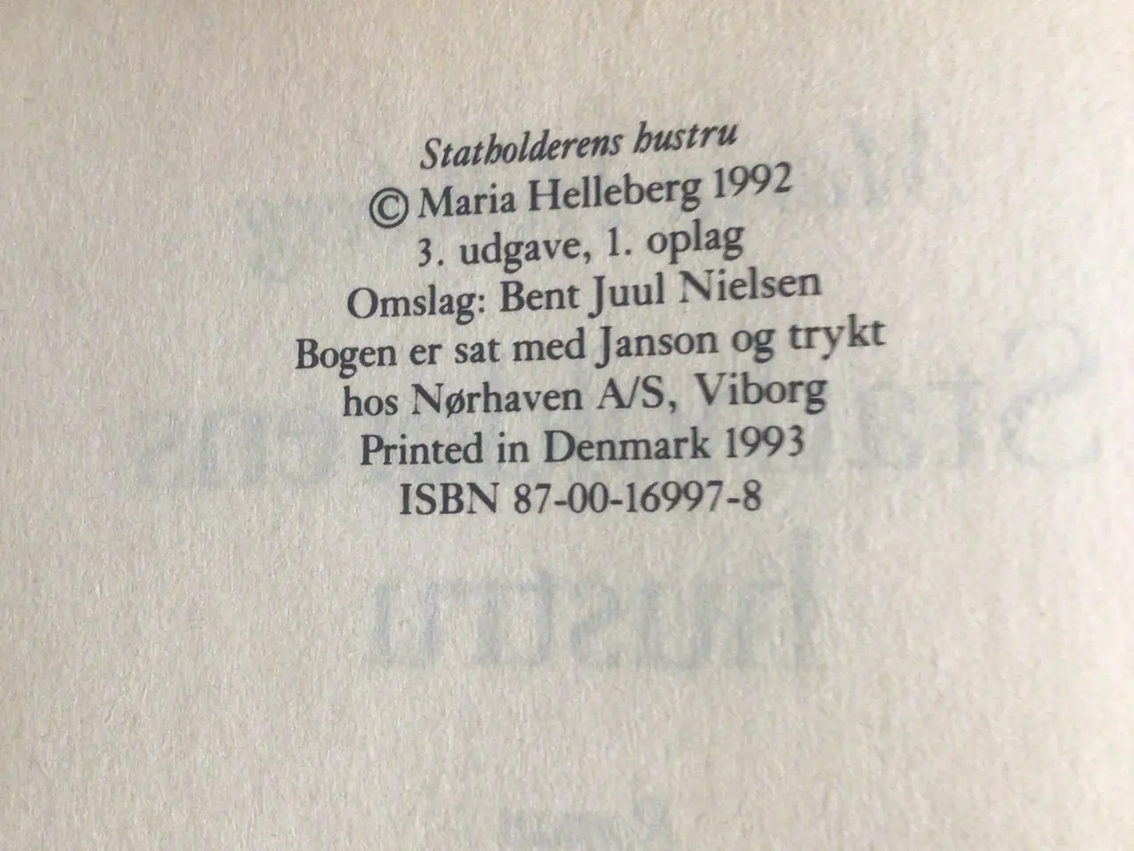 Billede 3 - Maria Helleberg : Statholderens hustru .