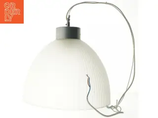 Hvid pendellampe (str. 34 cm)
