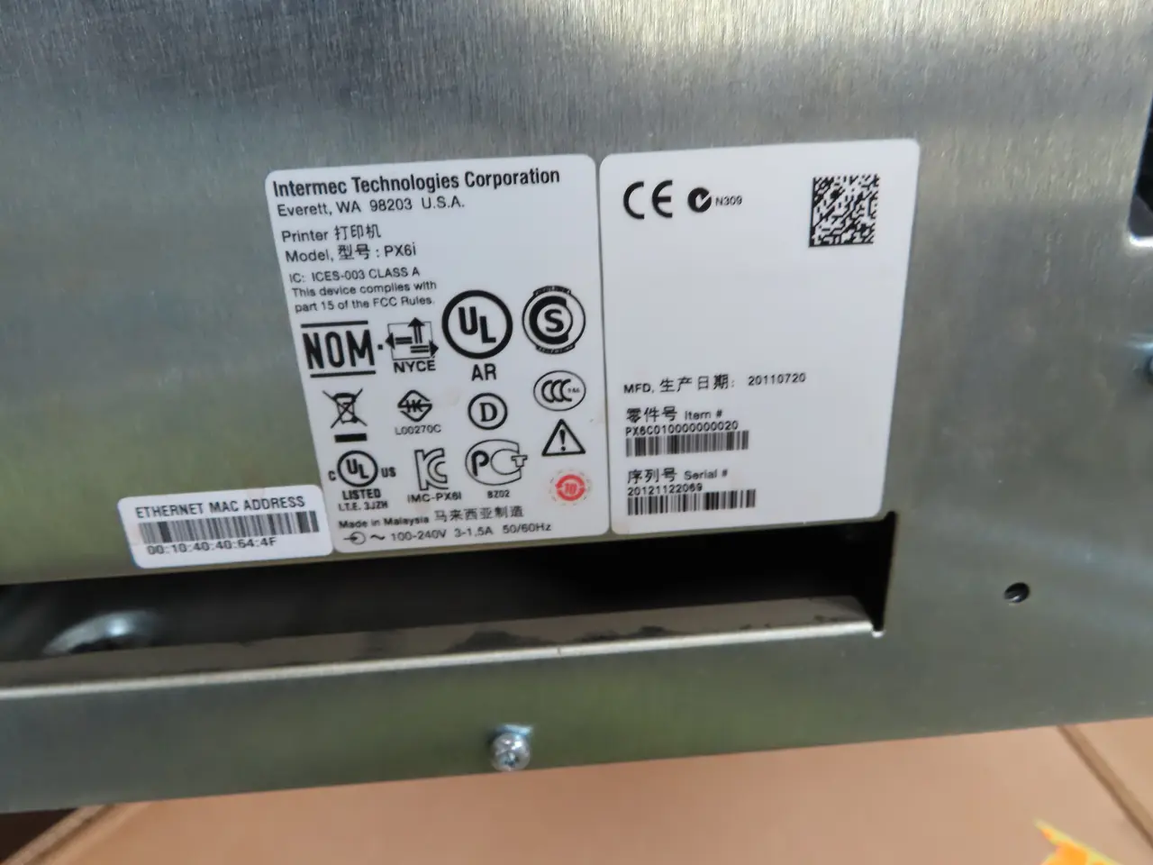 Billede 4 - Etiketprinter INTERMEC PX6i