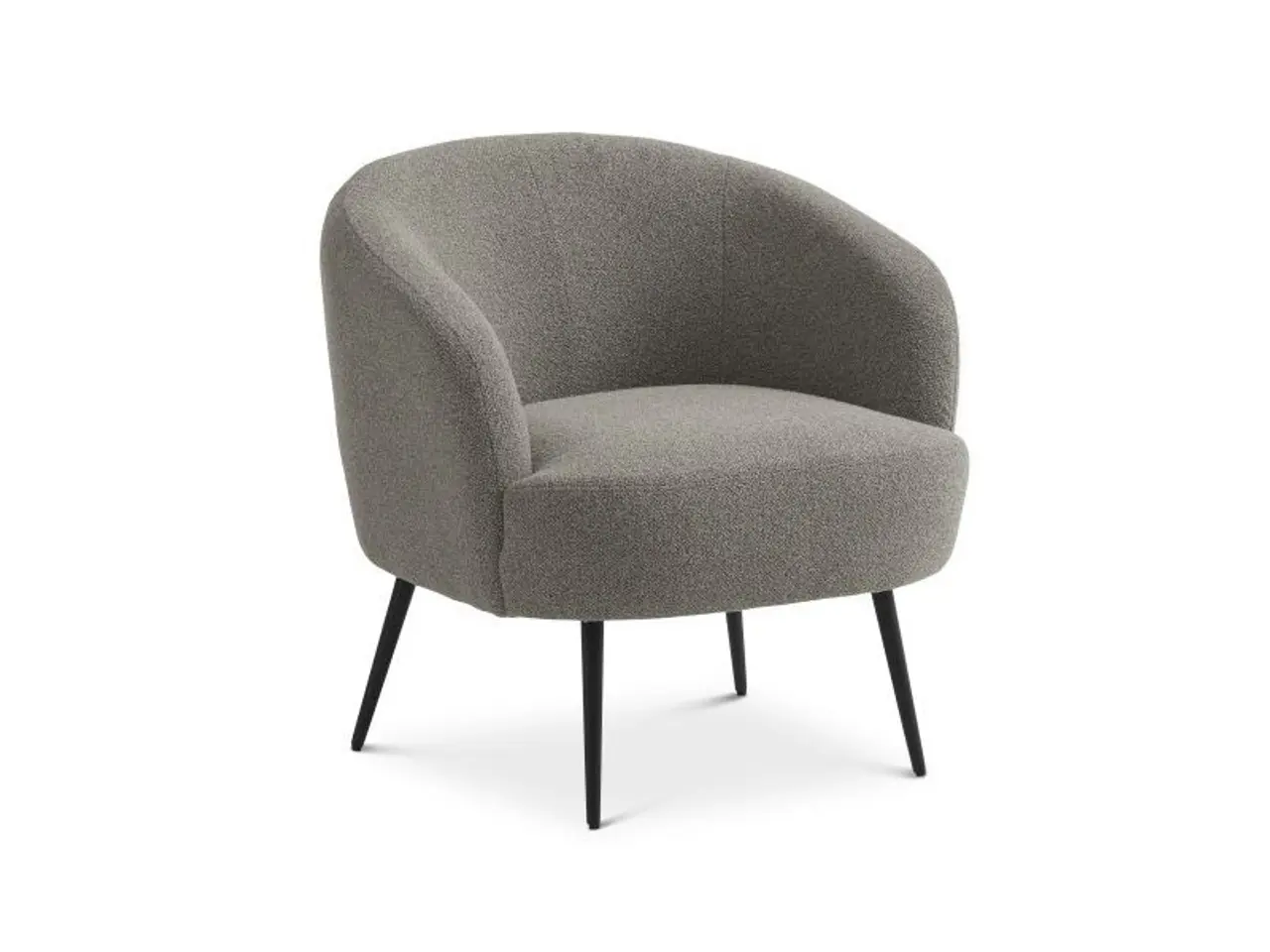 Billede 3 - Conrad loungestol MUSHROOM stof med sort metalben