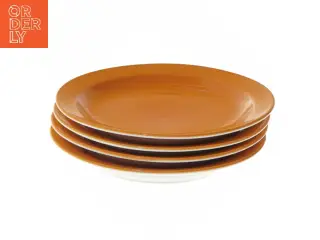 4 stk orange tallerkener Ø21 cm fra Lounge (str. 4 stk Ø 21 cm)