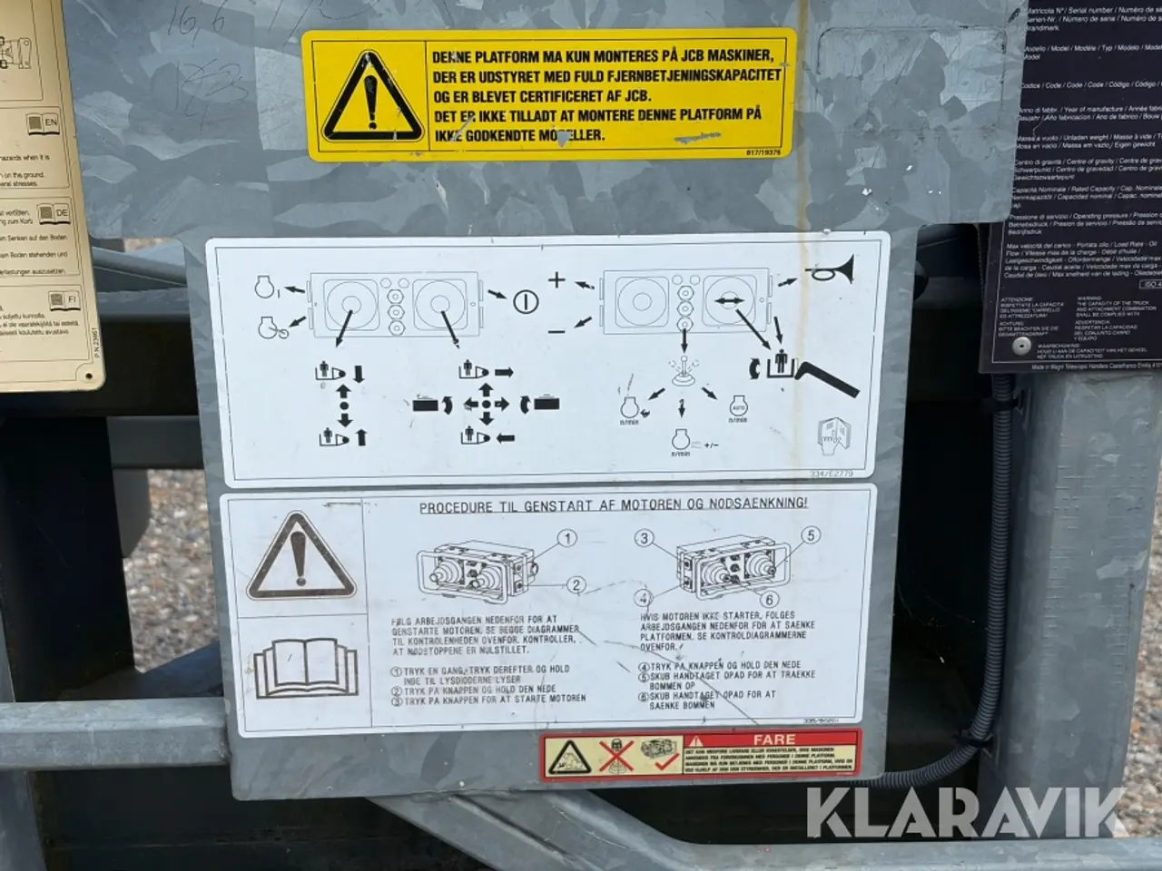 Billede 8 - Kurv / arbejdsplatform JCB REP-4,5 - 1 styk