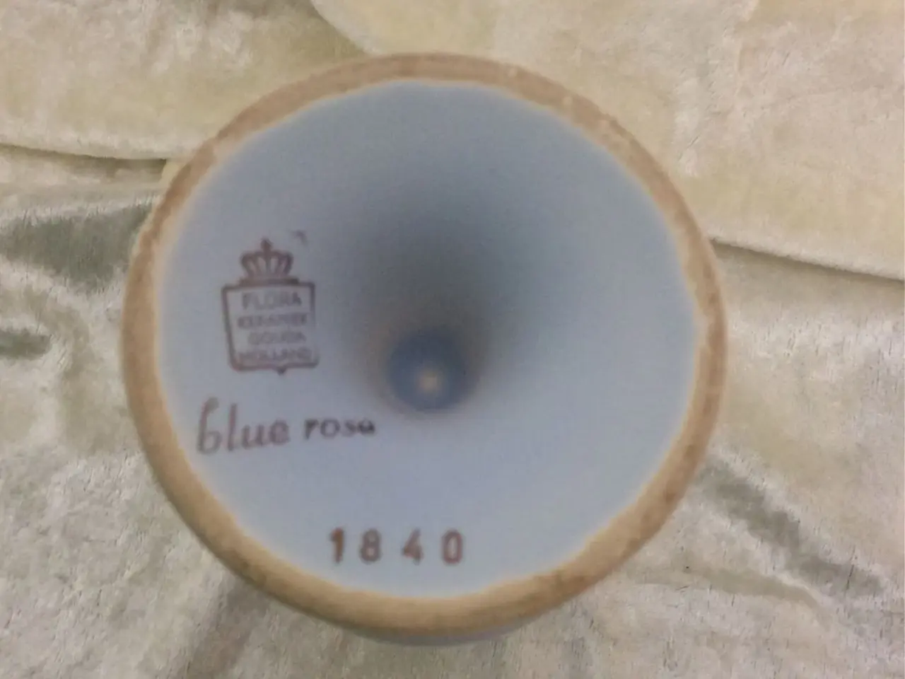 Billede 2 - Vase Blue rose nr 1840