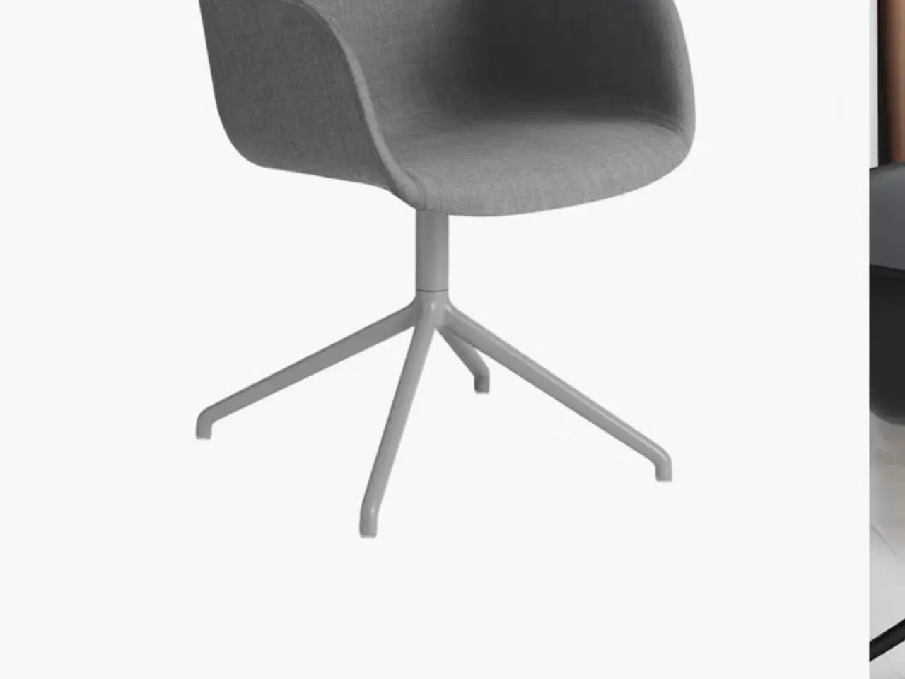 Billede 7 - 4 stk Muuto Fiber Armchair - Swivel Base, grå