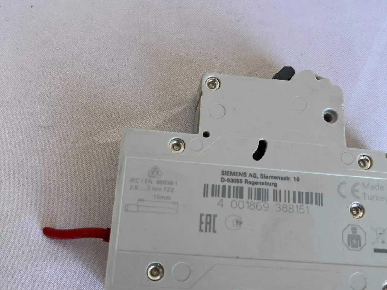 Billede 7 - Siemens 5SL6104-7 MCB C4 1-Pole 4A 230/400V relæ