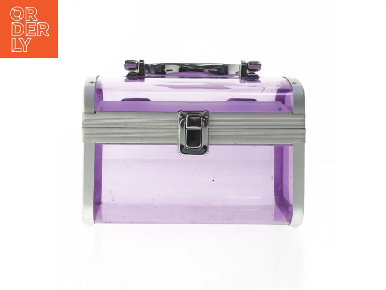 Billede 1 - Lille transparent smykkeskrin (str. 18x12x12 cm)