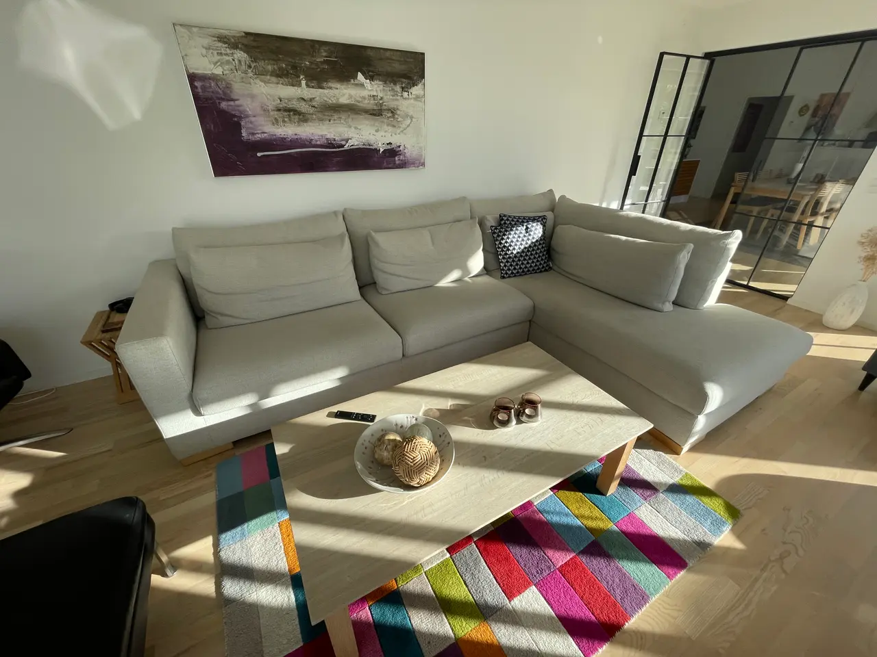 Billede 2 - Lounge sofa med chaiselong