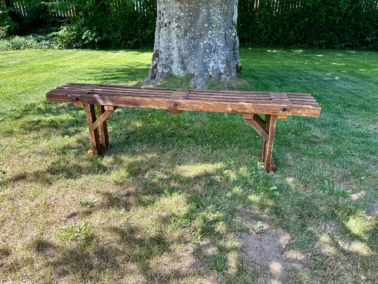 Billede 4 - Håndlavet designerbænk i genbrugstræ