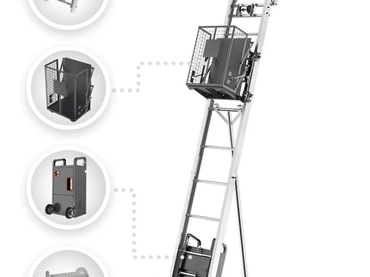 Billede 3 - RoofClimber materialelift – Effektiv materialetransport op til 21 meter