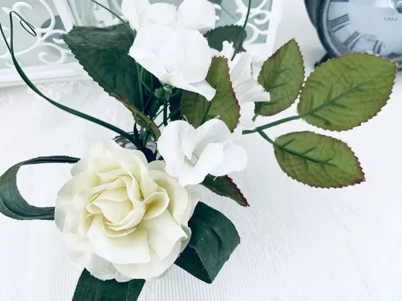 Billede 4 - Kunstig blomster på stilk til dekoration og hobby