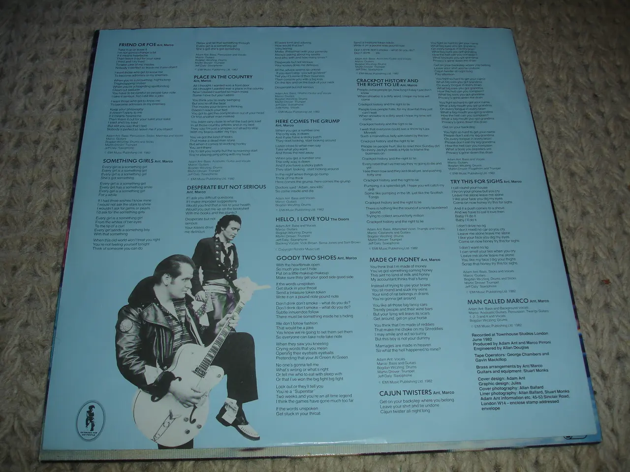 Billede 4 - (Sender gerne) Adam Ant – Friend Or Foe