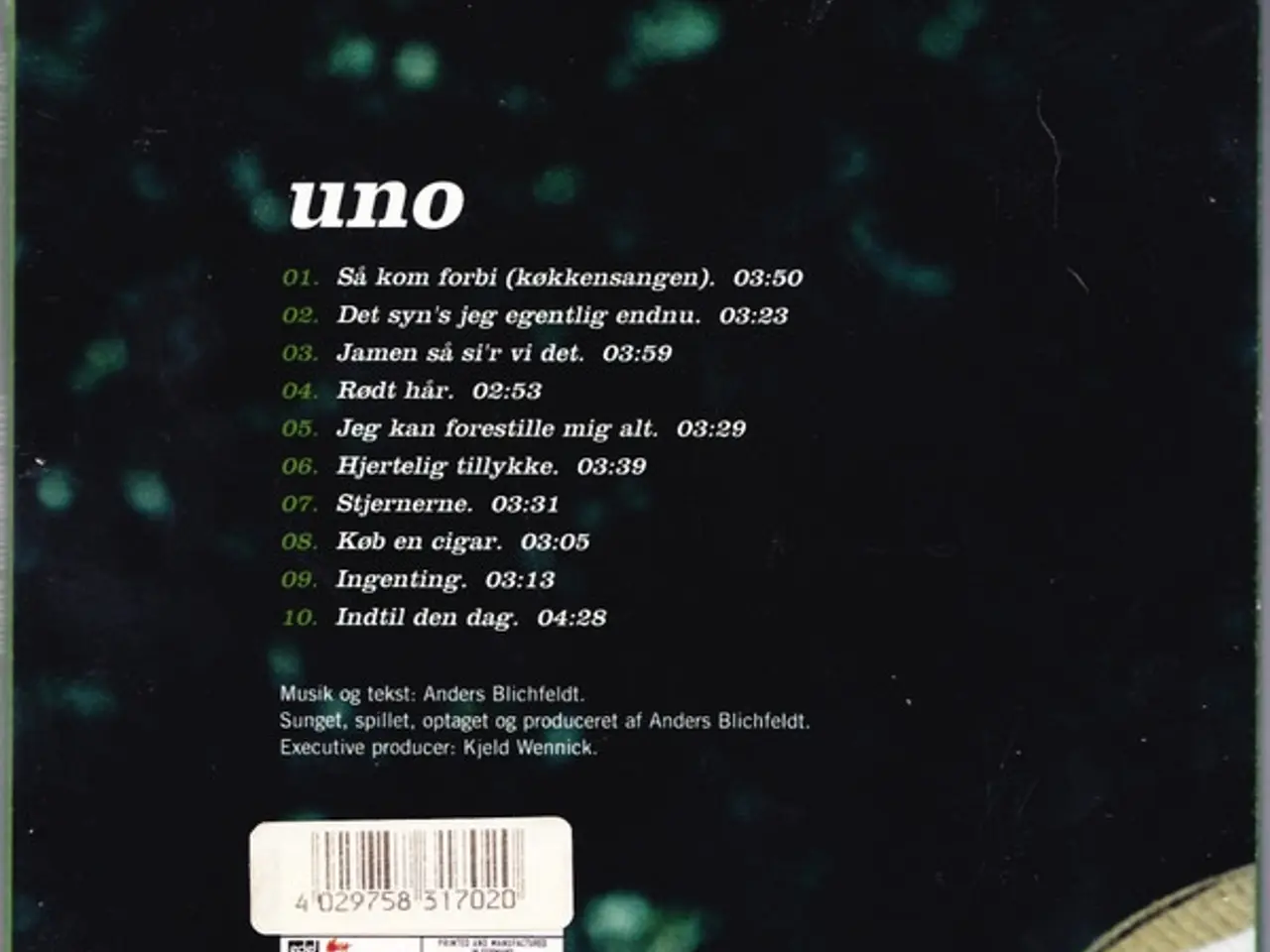 Billede 3 - Anders Blichfeldt – Uno – CD
