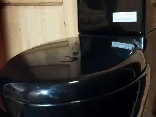 sort toilet fejlkøb helt nyt aldrig monteret