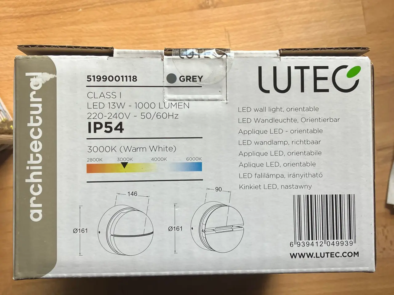 Billede 3 - Udendørslamper 3 stk. Lutec eklips IP54