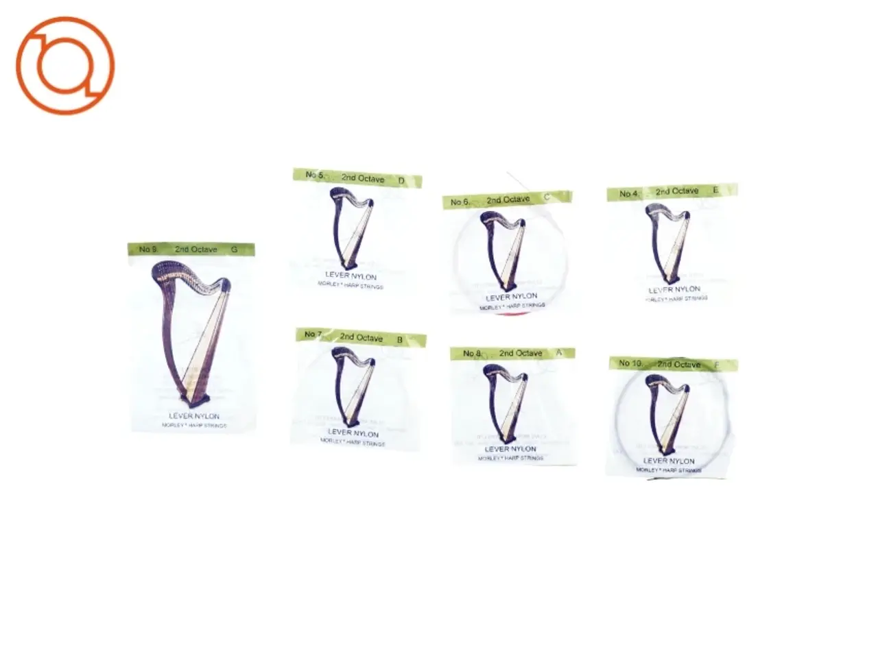 Billede 1 - Harpe strenge fra Morley (str. 9 x 9 cm)