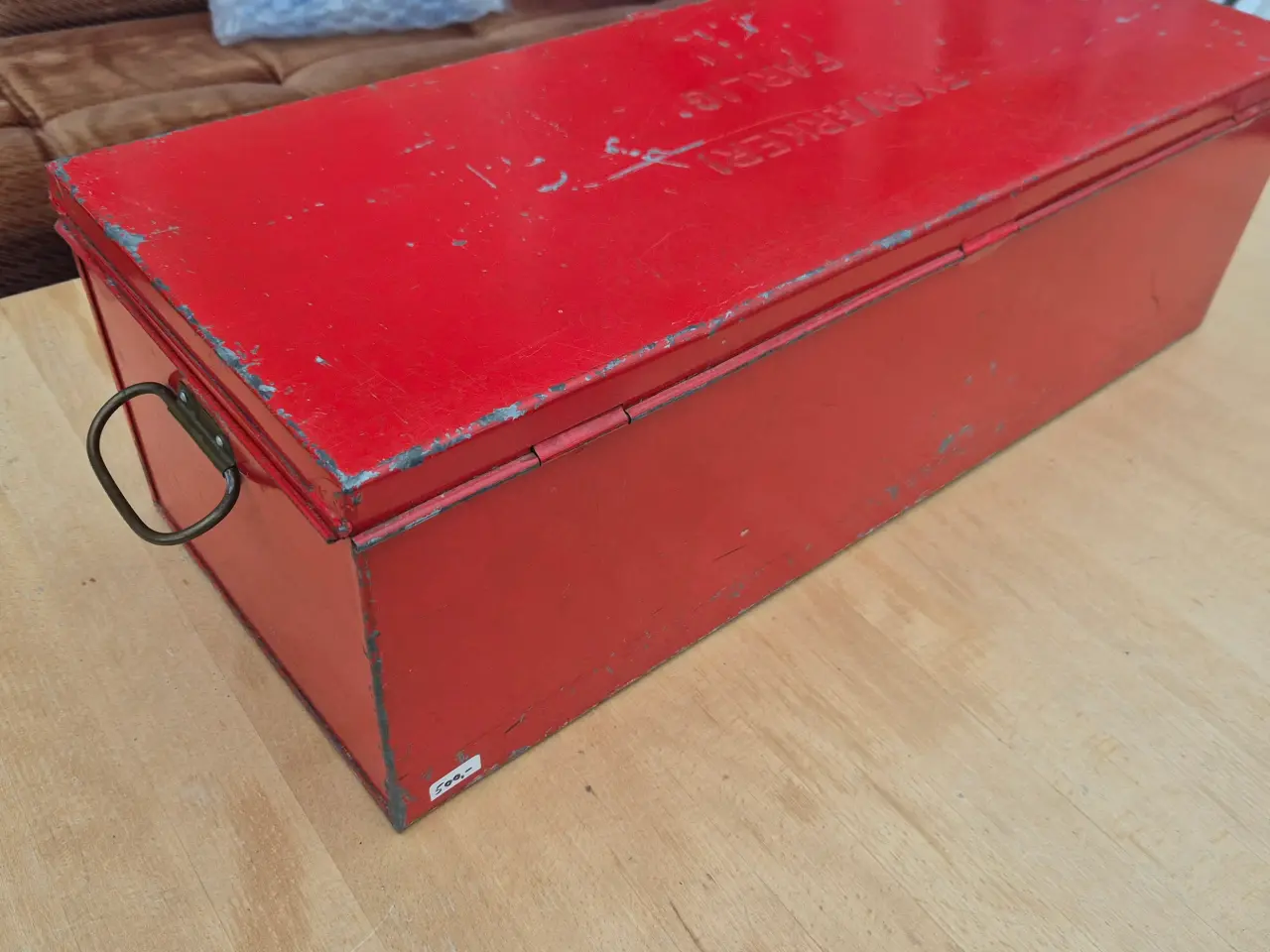 Billede 4 - Fyrværkeri metal kasse retro