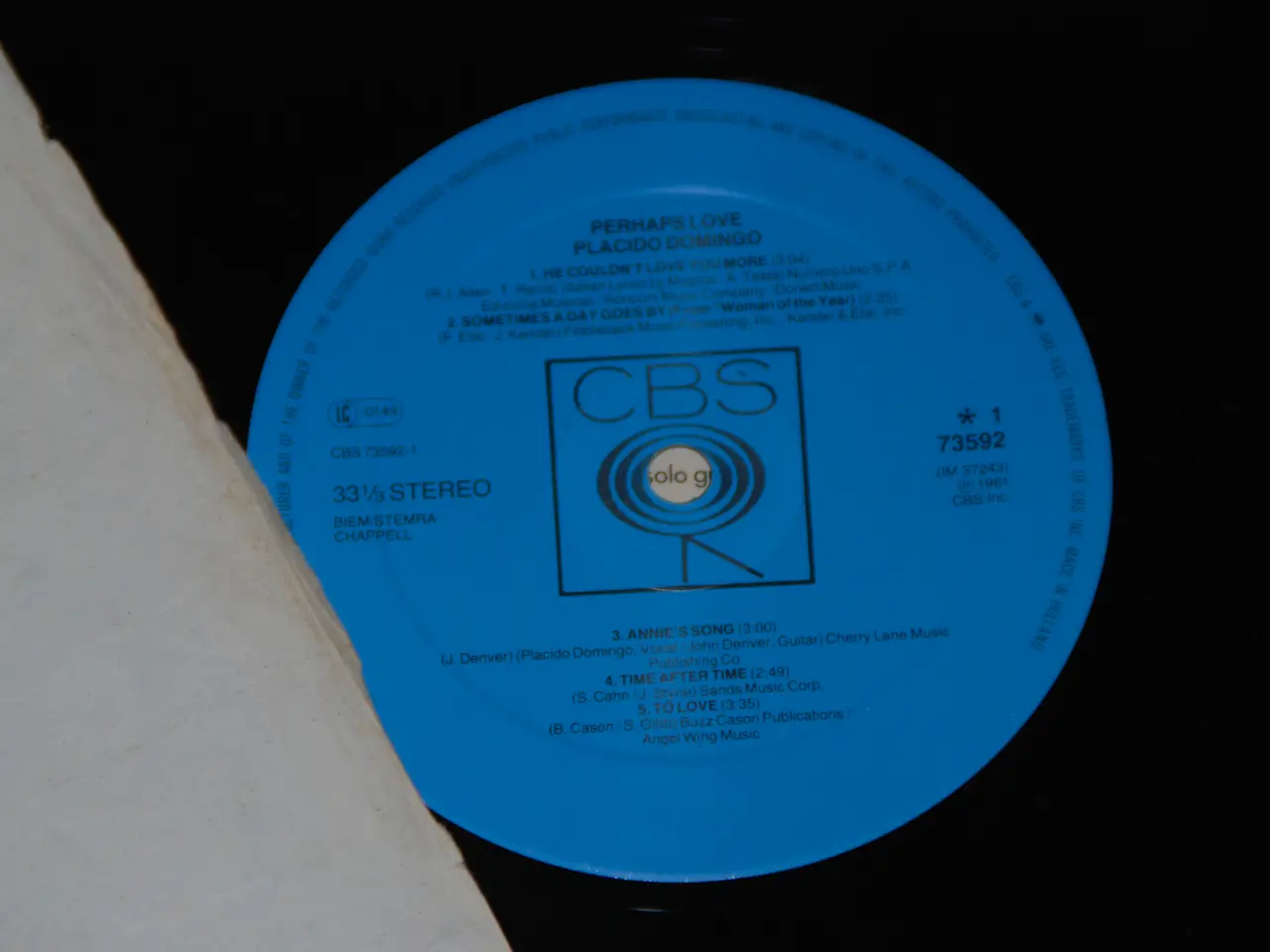 Billede 4 - LP - Plácido Domingo with John Denver