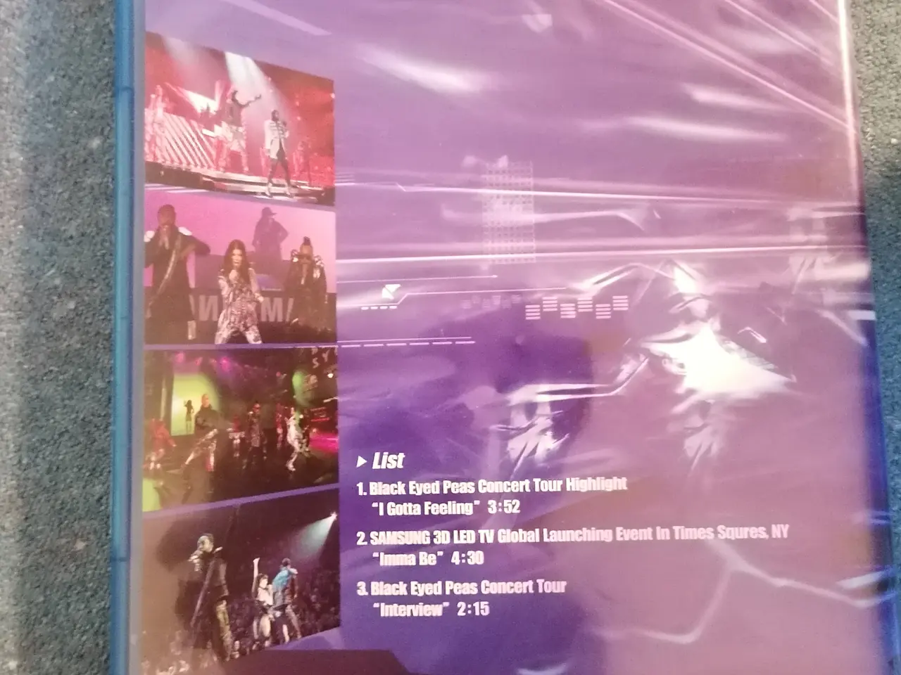 Billede 2 - Sjælden Blu-ray 3D Demo Disc med Black Eyed Peas