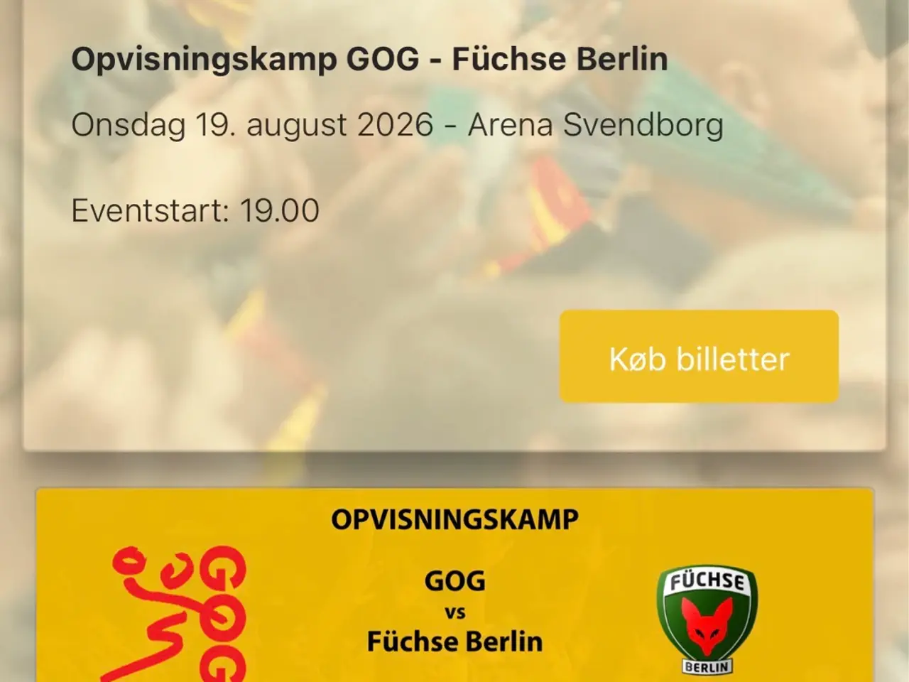 Billede 1 - GOG mod Fuchse Berlin