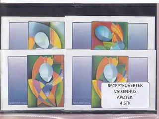Receptkuverter - Vaisenhus Apotek - 4 Stk.