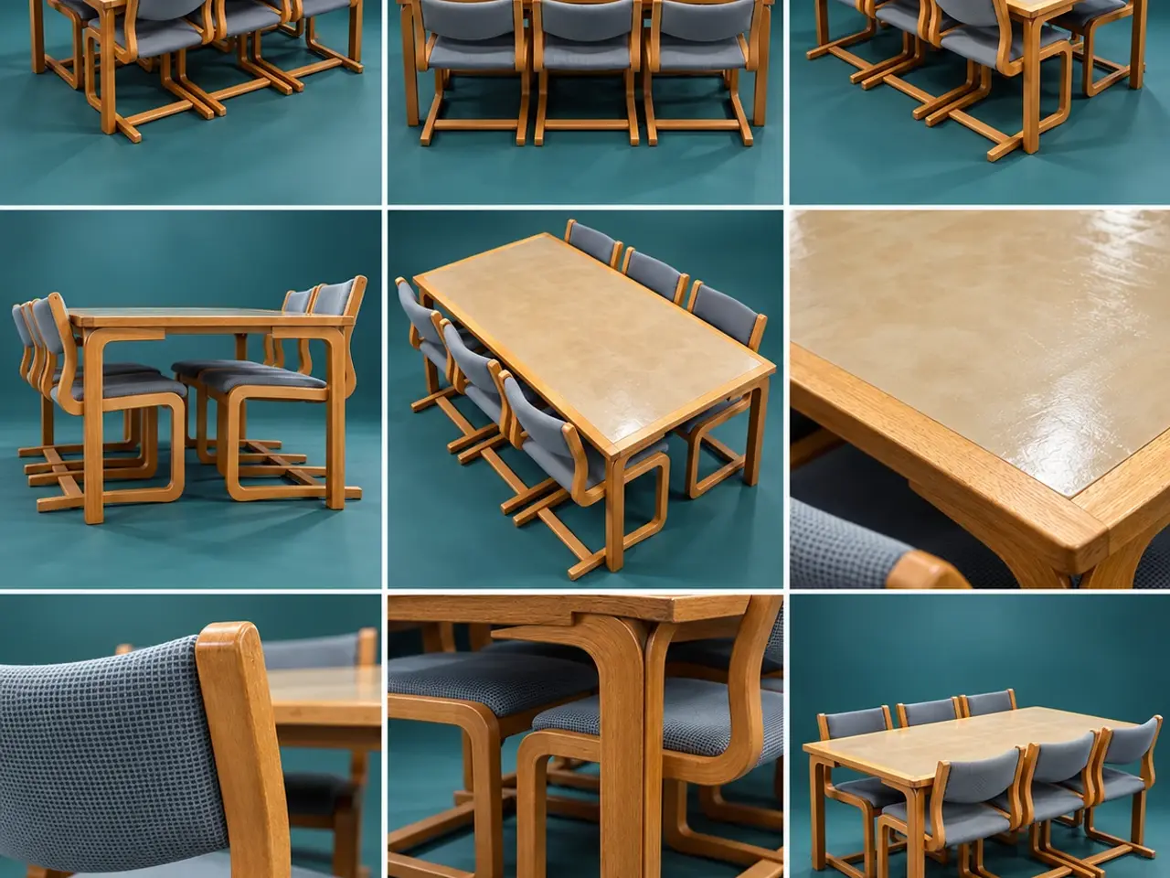 Billede 1 - Dansk designklassiker: Magnus Olesen spisebord + 6