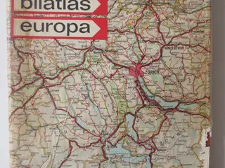 Union bilatlas Europa (ældre vejkort over Europa)