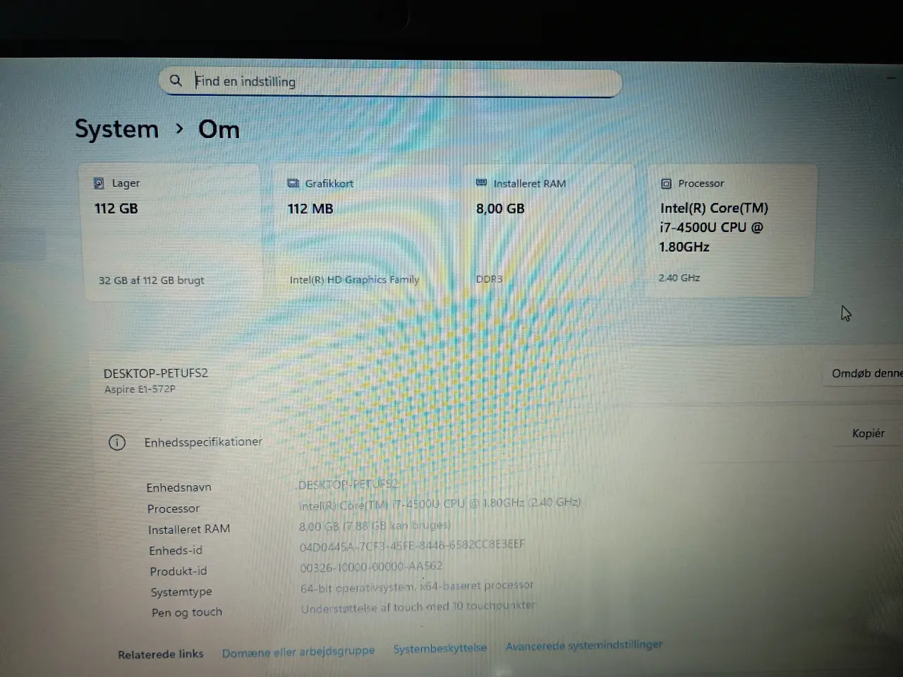 Billede 2 - Acer Aspire E1-572P