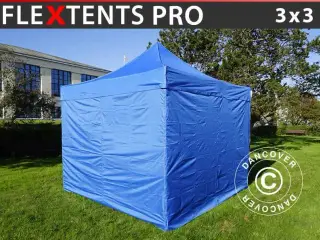 Foldetelt FleXtents PRO 3x3m Hvid, inkl. 4 sider