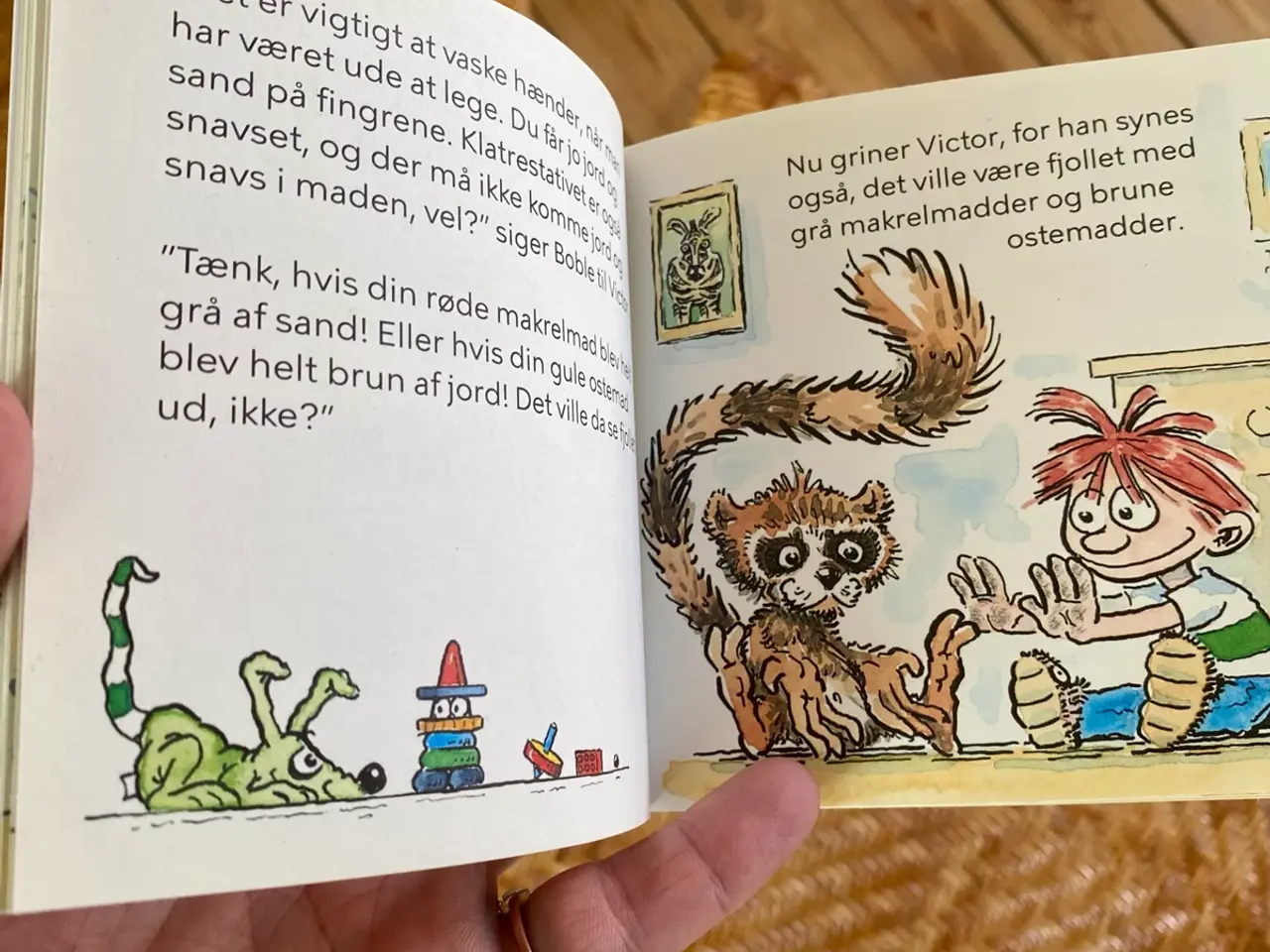 Billede 2 - Victor vil ikke vaske hænder. Børnebog
