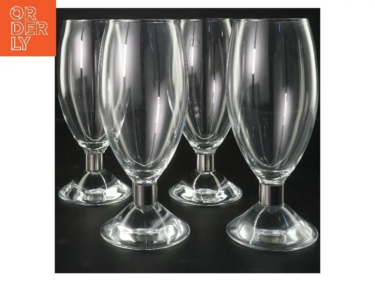 Billede 1 - 4 glas (str. 4 stk Ø 6,5 cm længde 19,5 cm)
