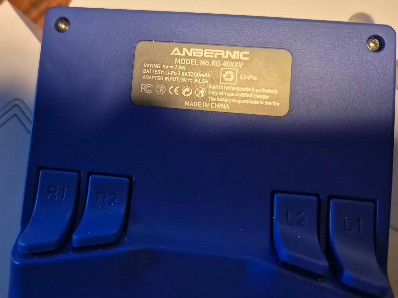 Billede 5 - Anbernic RG40XXV - Blue/Blå - Som ny