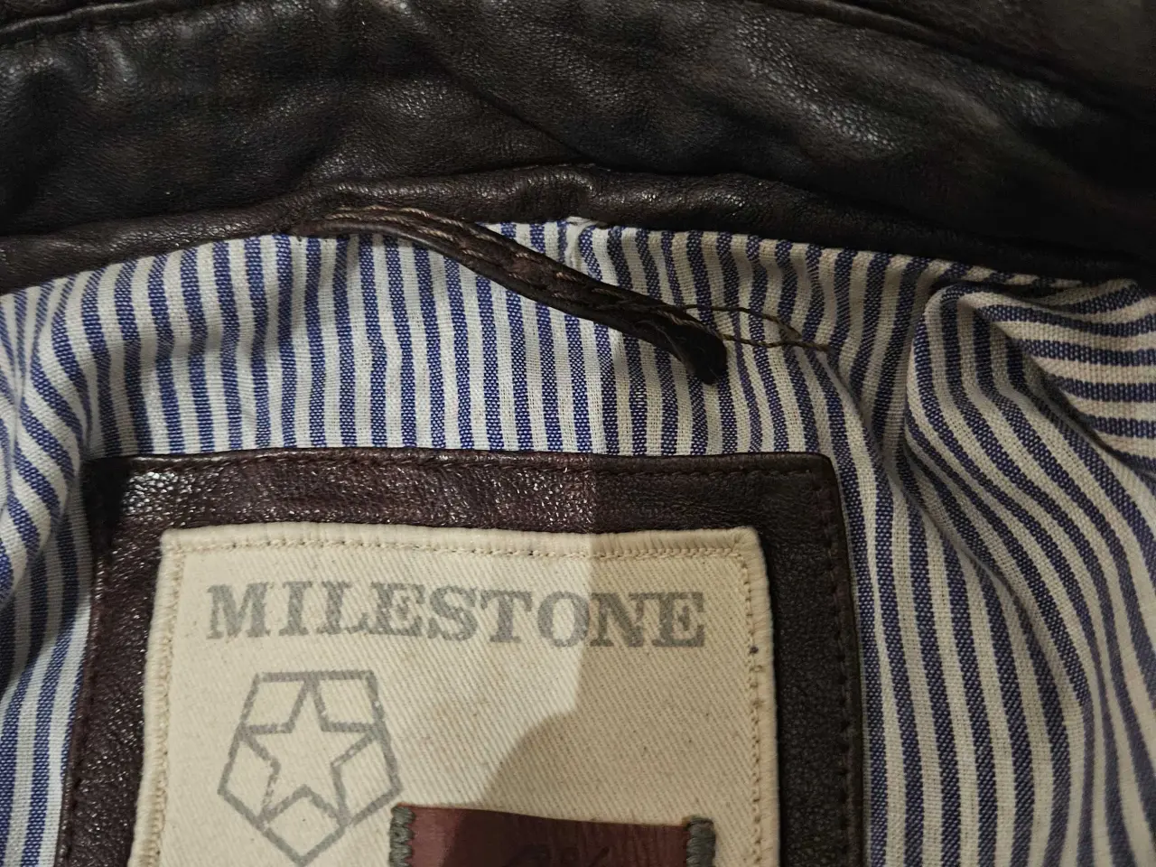 Billede 10 - Milestone læderjakke, 48/S