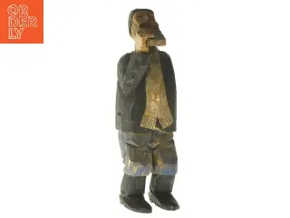 Træfigur af mand (str. 21,5 cm)